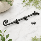 Monkeytail Window Fasteners and Stays – Black Ironmongery Casement Hardware Set