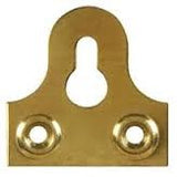 32mm Electro Brass Slotted Mirror Plate