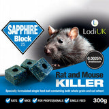 RAT POISON Single Feed Rat & Mouse Mice Killer Poison Rodent Vermin Bait Blocks 300g - Sisi UK Ltd