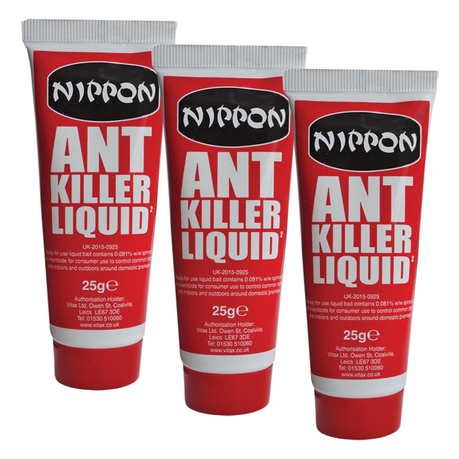 Nippon Ant Killer Liquid Gel Big Queen Ant in House Ant Stop in Garden Bait station Ants Ant colony in Lawns 25g Pack - Sisi UK Ltd