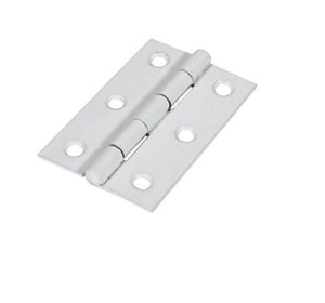 Pair of White Hinge 75mm / 3'' Butt Hinges for Small-Large Door Cabinet Cupboard