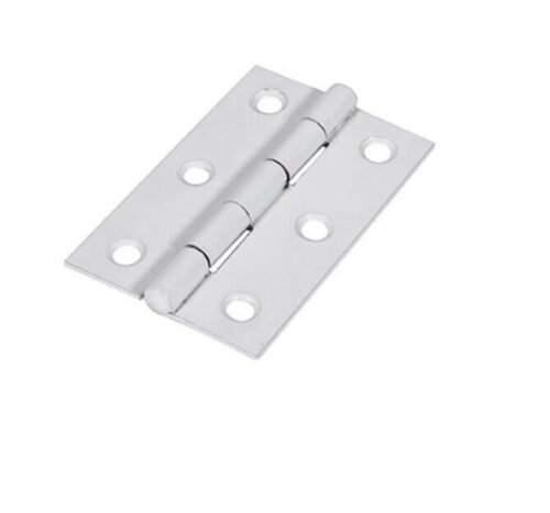 Pair of White Hinge 75mm / 3'' Butt Hinges for Small-Large Door Cabinet Cupboard