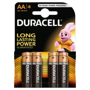 Duracell AAA batteries Pack of 4 - Sisi UK Ltd