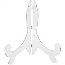 Clear Plate Stand 3-6 Inches