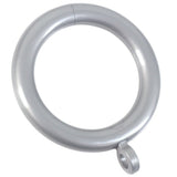 Grey/Silver Plastic Curtain Rings Large Plastic Curtain Rings for Window Curtain Poles 37mm -Pack of 10