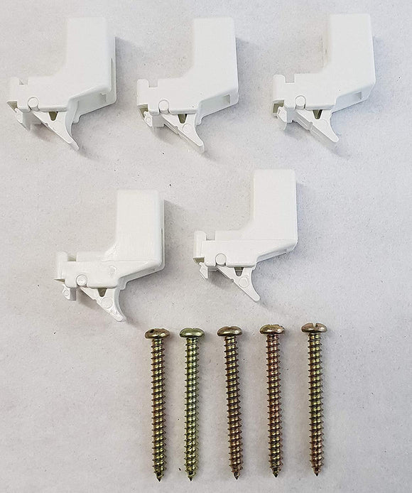 HARRISON DRAPE CURTAIN TRACK BRACKETS extra super standard rail supports W1793 x 5 - Sisi UK Ltd