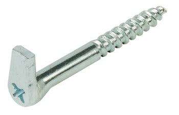 SCREW HOOKS WITH CROSS SLOT GALVANISED STEEL SELF TAPPING WOOD HEAVY DUTY -Pack of 4 (100mm)
