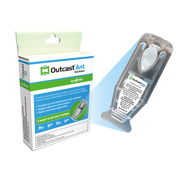 Professional Ant Trap - Outcast Ant Gel Bait Station - Black Garden Ants Killer x 3 - Sisi UK Ltd