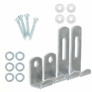MIRROR / PICTURE HANGING KIT - Clip Set - Fitting Wall Brackets- Adjustable Fix