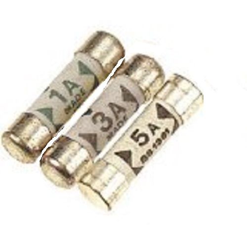 Small Fuses Shaver Adaptor Fuse 1A BS646 Electrical Plug Mixed mini fuses 1, 3, and 5 amp (2 of each) - Sisi UK Ltd
