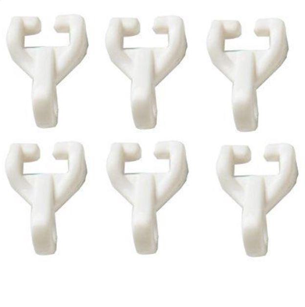 Curtain Track Rail Gliders Hooks Twin Glide Nylo Glide Track - Pack of 20 - Sisi UK Ltd