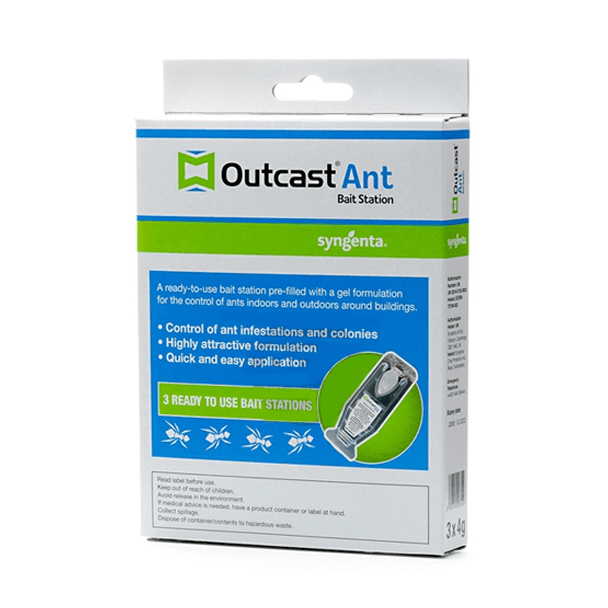 Professional Ant Trap - Outcast Ant Gel Bait Station - Black Garden Ants Killer x 3 - Sisi UK Ltd