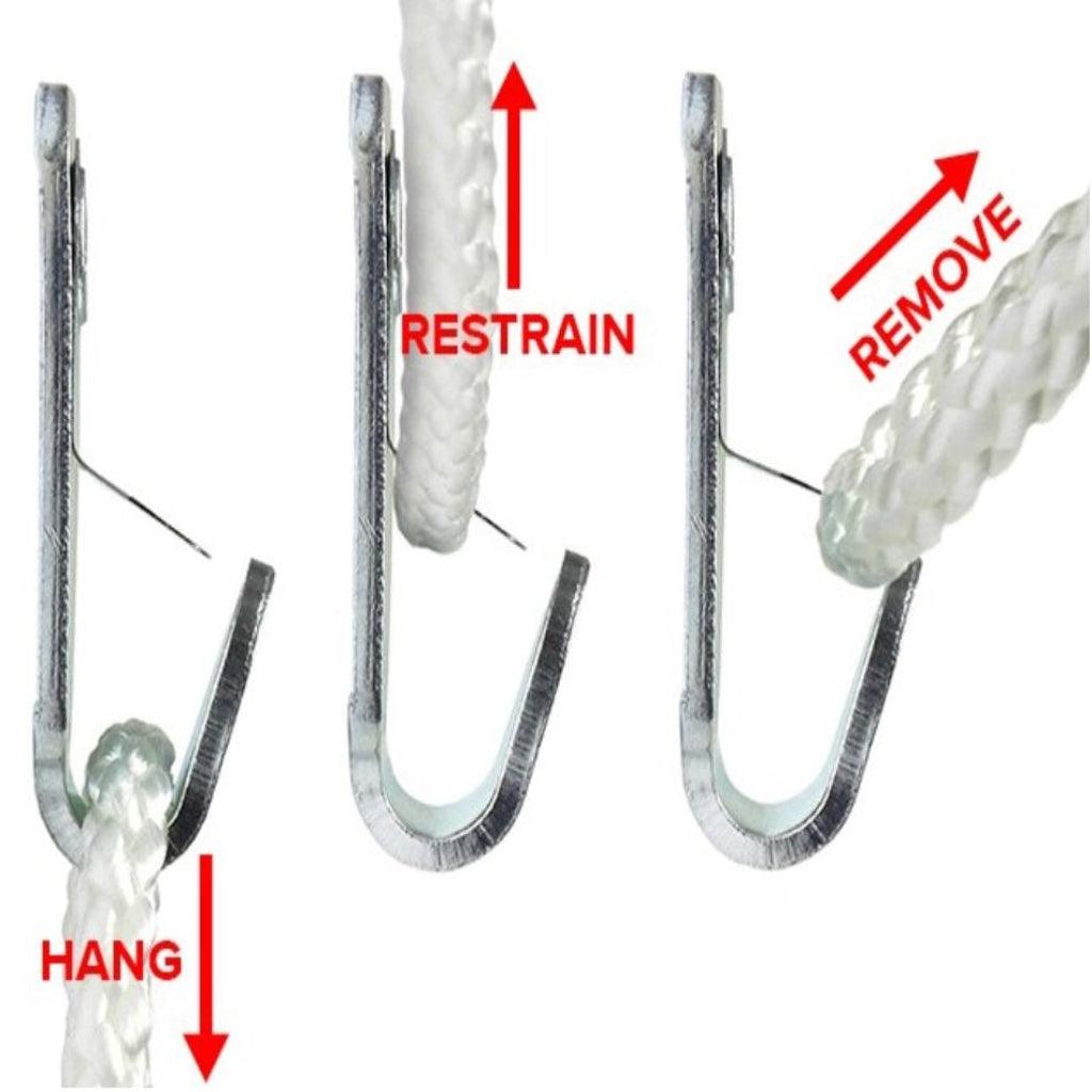 HEAVY DUTY STEEL SAFETY PICTURE FRAME MIRROR CANVAS HOOKS 15kg SCREWS & PLUGS - Sisi UK Ltd