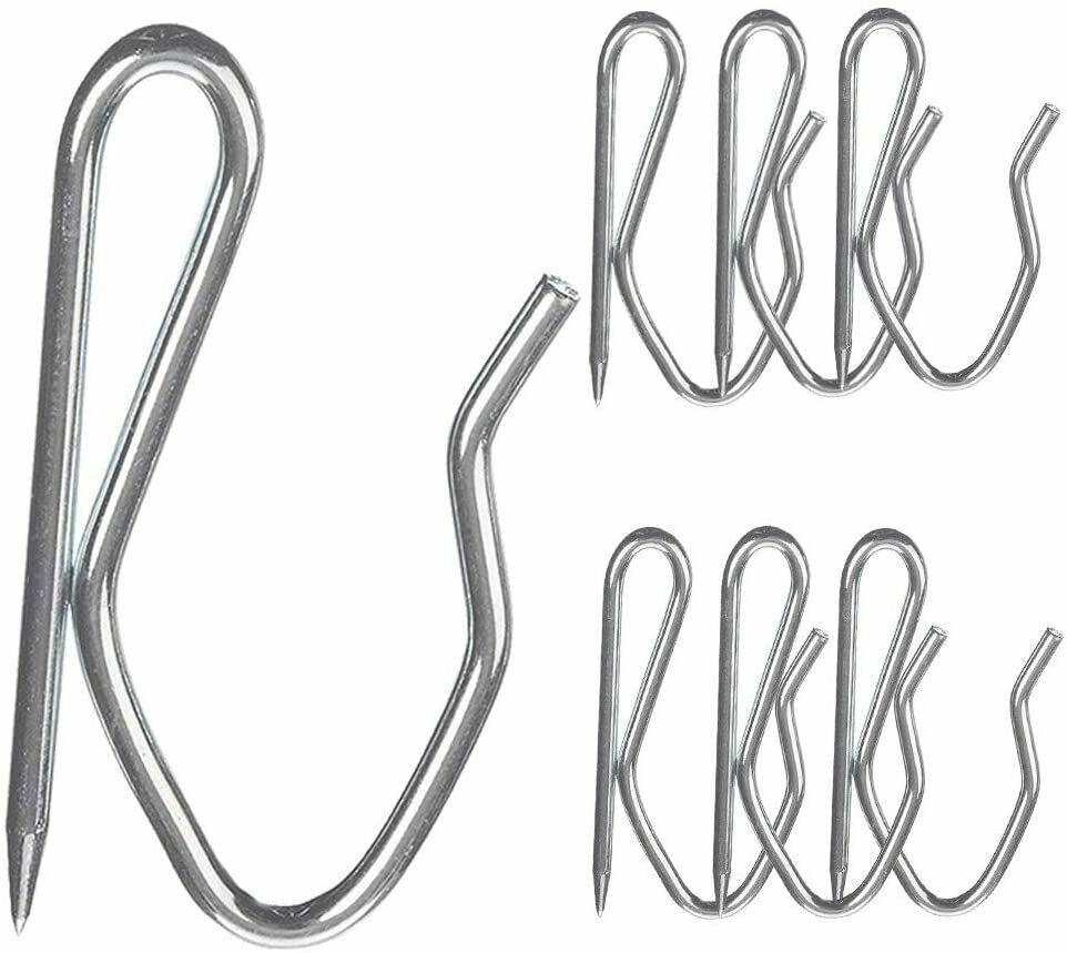 CURTAIN HOOKS METAL PIN PINCH PLEAT - PACK OF 20 - Sisi UK Ltd