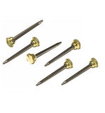 Picture Pins Brass Knurled Head - Pack of 50