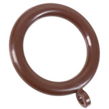 Brown Plastic Curtain Rings Large Plastic Curtain Rings for Window Curtain Poles 37mm -Pack of 10