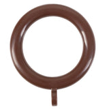 Brown Plastic Curtain Rings Large Plastic Curtain Rings for Window Curtain Poles 37mm -Pack of 10