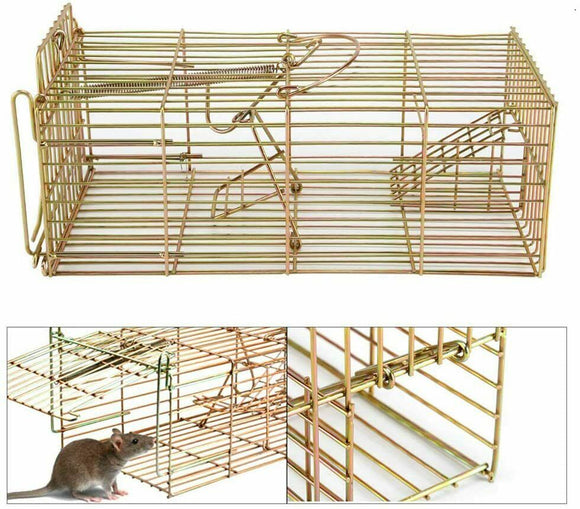 Rat Mouse Humane Metal Cage Trap Easy Live Large Rat Vermin Rodent Catcher - Sisi UK Ltd