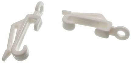 Glider Hooks to FIT Drape Silver White (Pack of 30)