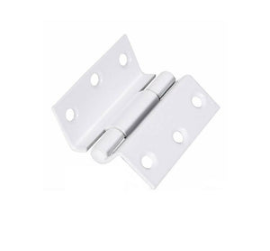 WHITE STORM PROOF HINGES FOR WINDOW SHUTTERS HEAVYDUTY Cranked 2.5" 63mm - Sisi UK Ltd