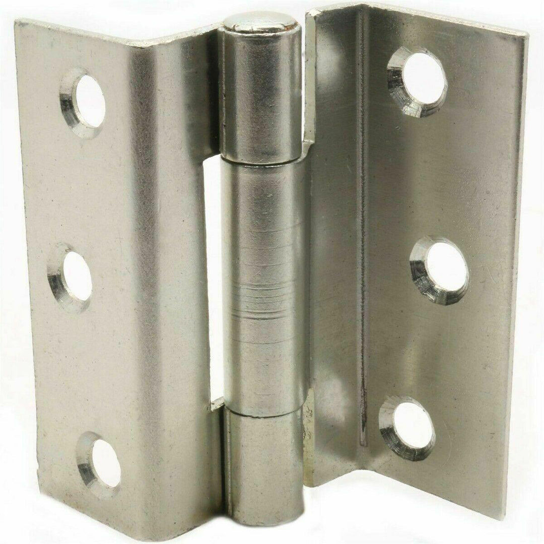 ZINC STORM PROOF HINGES FOR WINDOW SHUTTERS HEAVYDUTY Cranked 2.5" 63mm - Sisi UK Ltd