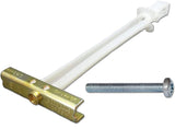 Genuine M5 Snap Toggle Drywall Fixing with Bolt Anchors – Heavy Duty Plasterboard Anchor, Silver Plated