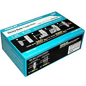 Snap Toggler Heavy Duty M5 Toggle Fixings – Box of 50 Wall Anchors for Plasterboard & Drywal