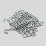 Turnbuckle Wire Tensioner Strainer Zinc Hook and Rope Cable Tension M5 - Pack of 2 - Sisi UK Ltd