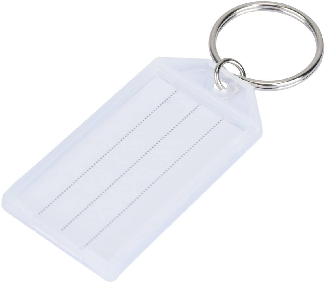 White Address Key Tags Key Tags, 25 Key Fobs Labels Key Rings Name Tags Key Label Tags Name Office Key Label - Sisi UK Ltd